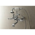 thumbnail image 2 of Kingston Brass Wall-Mount Clawfoot Tub Faucets With Polished Chrome AE556T1, 2 of 5