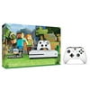 Xbox one S Console Bundle 2 items: Xbox One S 500GB Console-Minecraft bundle, extra Xbox Wireless Controller (White)