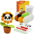 thumbnail image 1 of Crochet Kit for Beginners DIY Animal Crochet Kit Knitting Kit Complete Starter Kit for Adults with Detailed Tutorials, 1 of 7