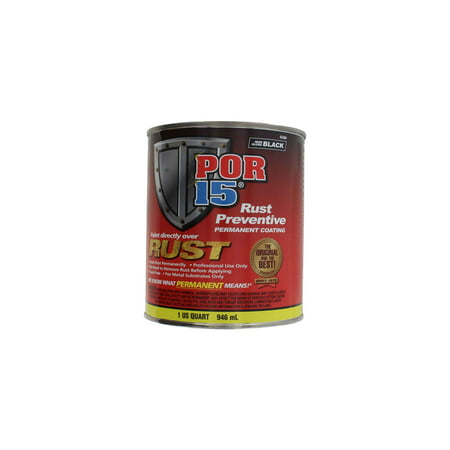 POR-15 45404 Semi Gloss Black Rust Preventive Paint - 1 (Best Rust Prevention Paint)