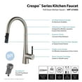thumbnail image 4 of Kraus Crespo 16.25" Commercial Single Handle Kitchen Faucet, Stainless Steel, 4 of 6