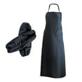 thumbnail image 2 of Delantal impermeable Delantal de PVC Delantal resistente al aceite Conveniente con cubierta de manga Delantal de trabajo para lavar platos Trabajo de, 2 of 9