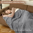 thumbnail image 5 of EuKer Washable Electric Blanket, 72" x 84" Full Size Warm Blanket with 10 Heating Levels & 10 Time Settings, Gray, 5 of 7