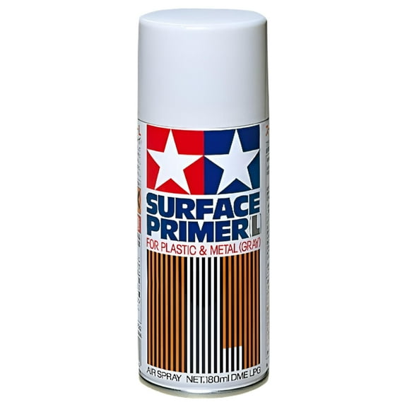 Tamiya America, Inc Primer Gray 180ml, Spray Can, TAM87042