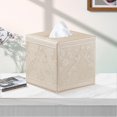 thumbnail image 5 of Box Cover Square, Upgrade 99% Compatible Large Size, Modern Tissue Box Holder for Napkin Facial Paper, Leather Dryer Sheet Dispenser Organizer,Night Stand, 5 of 5