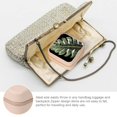 thumbnail image 3 of Autua Leaf Travel Jewelry Box for Necklace, Ring, Earring - Compact Size, Versatile Organizer with Zipper Closure - Ideal for Travel and Daily Use Pink, 3 of 5