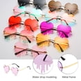 thumbnail image 3 of Masteelf Lolylad Women's Fashion Melting Glasses Stylish Eyewear Trendy Love Design Accessories, 3 of 8