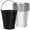 Black Bucket and 15-pack Liners, variant on Drip Bucket and 15-Pack Disposable Foil Liners for Oklahoma Joe's, Traeger, Pit-Boss, Z Grill, Camp Chef, Grill Grease Liner Fits Most Offset Smoker, Rec Tec Pellet Grill Bucket, Black