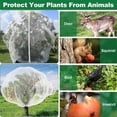 thumbnail image 2 of Garden Netting Mesh for Plants,Insect Bird Barrier Netting Mesh with Zipper and Drawstring,for Vegetables Fruits Flower Bushes,3.3 x 3.9 FT, 2 of 4