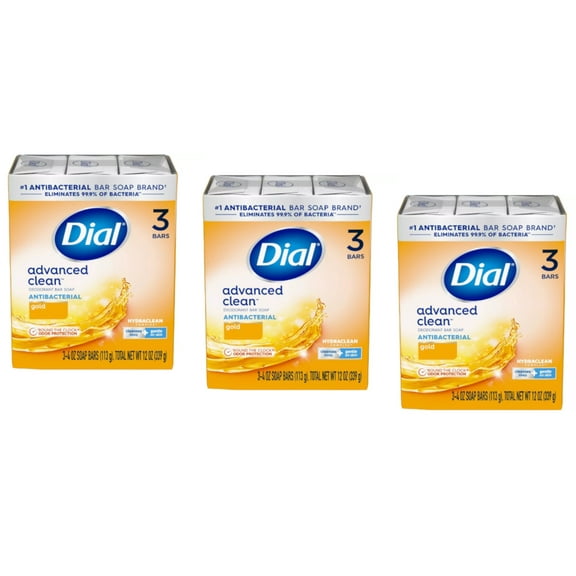 2Pc Dial Gold 4 Oz. Bath Bar Soap, (3-Pack)