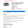 thumbnail image 2 of Front Left Brake Caliper - Compatible with 2000 - 2001 Nissan Maxima - Power Stop, 2 of 2