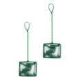 thumbnail image 2 of 2pcs Portable Fishing Nets Catching Nets for Fish Tank Convenient Landing Nets (Green), 2 of 6