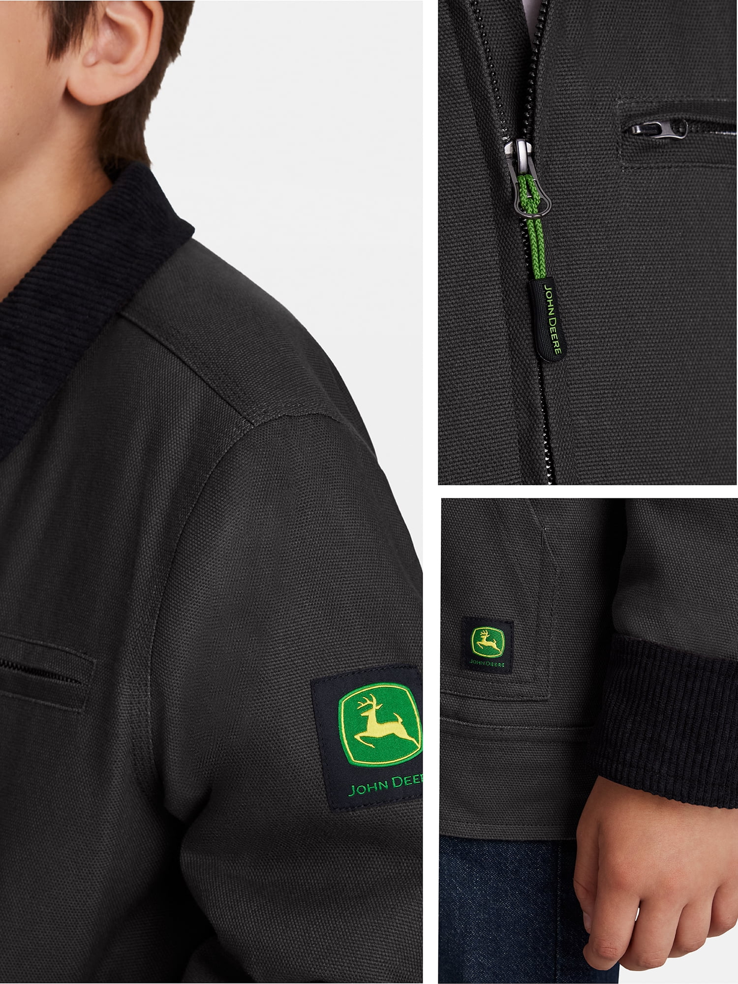 John Deere Boy's Canvas Tractor Jacket, Sizes 4 - 16