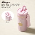 thumbnail image 5 of Sidagar 21 oz Insulated Leakproof Stainless Steel Tumbler with Straw, Pink, 5 of 5