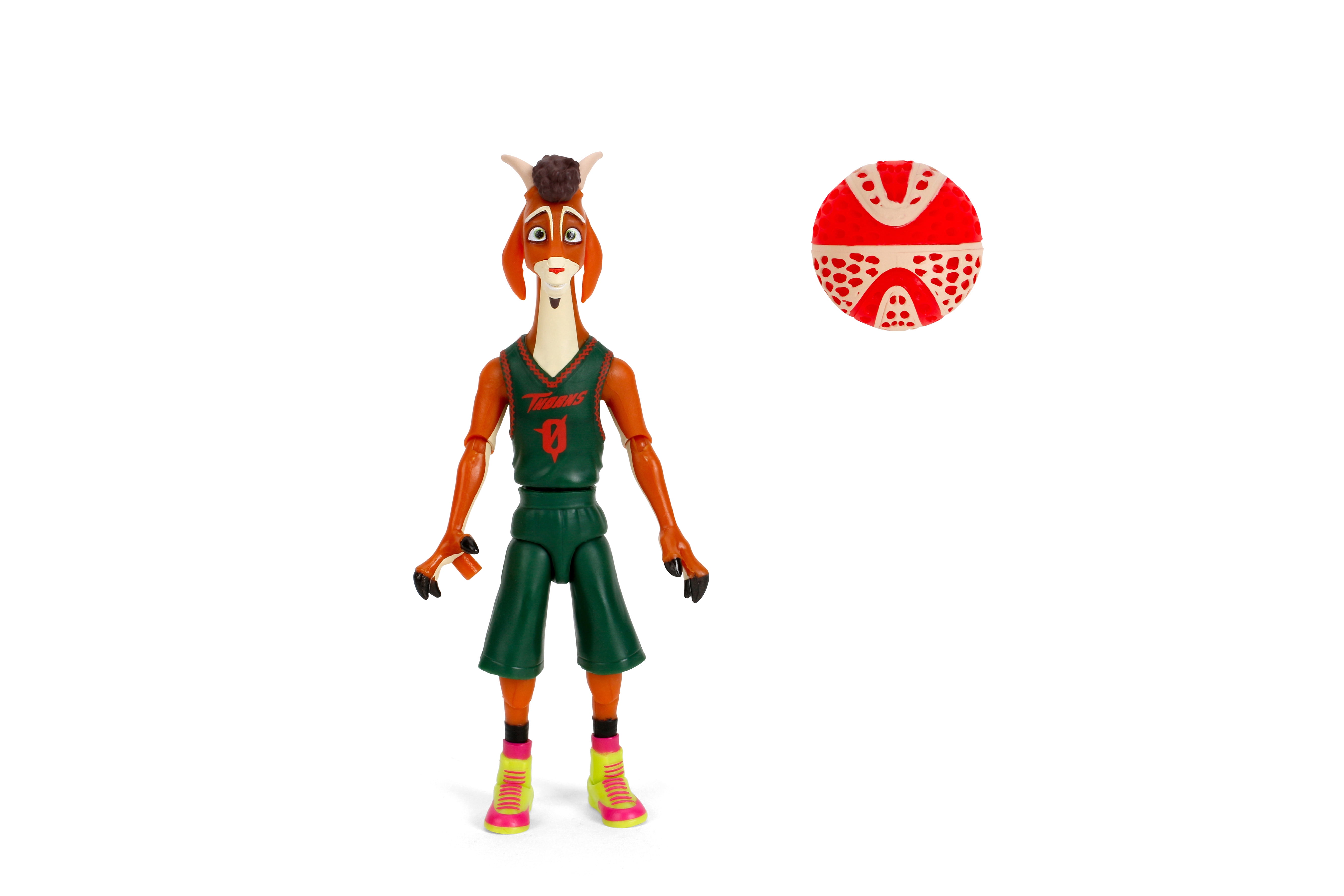 Jada GOAT The Movie Will Harris(Thorns Uniform Version) Action Figure – 5” Scale Collectible with Roarball Accessory 4.5” Figure by Jada Toys