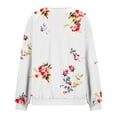 thumbnail image 3 of FamilyThread Womens Long Sleeve Comfortable Crewneck Pullover Lightweight Tops Fashion Flower Graphic Sweatshirts Casual Loose Shirts, 3 of 4