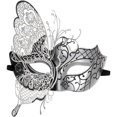 thumbnail image 2 of Rhinestone Half-Face Masquerade Mask Costume Accessory For Women Parties In Black Color 1Pack, 2 of 4
