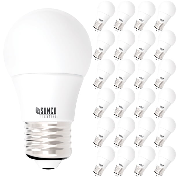 Sunco Lighting 24 Pack A15 LED Bulb, 8W=60W, 5000K Daylight, Dimmable