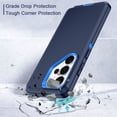 thumbnail image 4 of I-HONVA Compatible with Samsung Galaxy S26 Ultra Case,3-Layer Military-Grade Drop Protection Anti-Slip Bumper Rugged Shockproof Dustproof Protection Phone Case,Navy Blue, 4 of 7