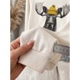 thumbnail image 4 of Women's Long Sleeve Moose Graphic Pullover, Casual Drop Shoulder Sweatshirt With Round Neck For Winter Fashion, 4 of 5