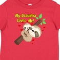thumbnail image 4 of Inktastic My Grandma Loves Me Sloth Boys or Girls Baby T-Shirt, 4 of 5