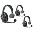 thumbnail image 2 of Eartec UL3S UltraLITE Full Duplex Wireless Headset Communication for 3 Users - 3 Single Ear Headsets with Solid Signal Antibacterial Wipes Bundle, 2 of 8