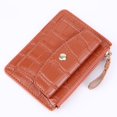thumbnail image 3 of Women Simple Wallet Leather Keychain Small Card Bag Purse Holder (Beige), 3 of 7