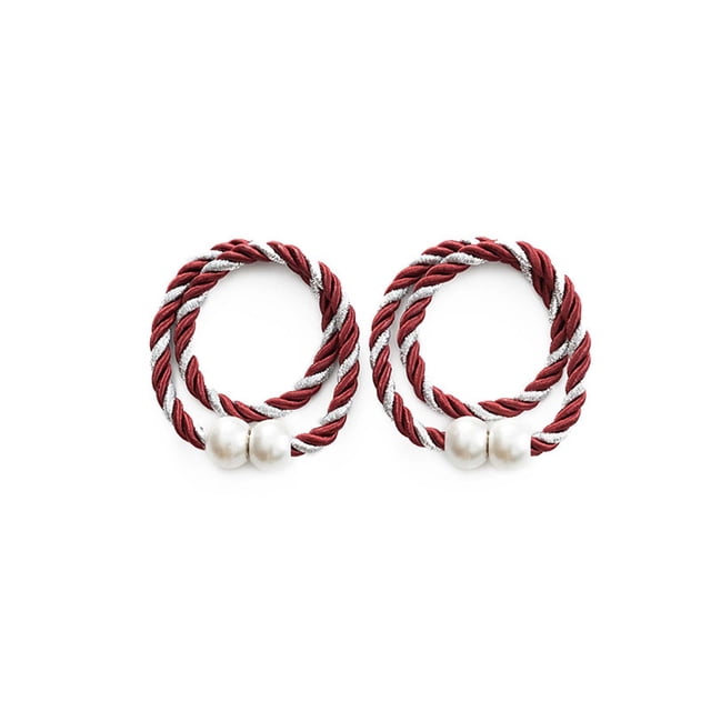 Tiebacks de Cortina Magnética Dos Correas de Cortina Magnética de 16 Pulgadas para Tejer Y Fijar Fácilmente los Cordones de Cortina