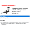 thumbnail image 2 of Clutch Master Cylinder - Compatible with 1975 - 1979 Toyota Corolla 1976 1977 1978, 2 of 2