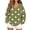 01#Army Green, variant on Women's V-Neck Raglan Sleeve Polka Dot Print Sweatshirt Loose Casual Pullover Top