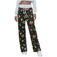 thumbnail image 5 of Deepwonder Women Soft Christmas Printed Casual Pants Trousers L, 5 of 5