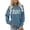 Blue, variant on Trendfront Womens Hockey Mom Graphic Print Crewneck Sweatshirt Long Sleeve Sports Fan Game Day Apparel Pullover Sweatshirt