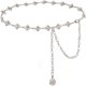 thumbnail image 1 of Cinturón de cadena para mujer, cadena de cintura de diamantes de imitación para vestido-plata JFHHH pequeña, 1 of 5