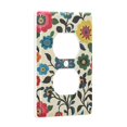 thumbnail image 2 of Yayeee Duplex Wall Plate 1-Gang 4.5"x2.7" Home Receptacle Light Switch Decorative Outlet Cover, Vibrant Floral, 2 of 7