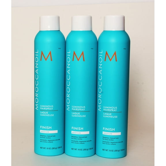 Moroccanoil Luminous Hair Spray Medium Finish 10oz (Pack of 3)