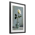 thumbnail image 2 of Stupell Industries Victorian Sweet White Rose in Vase Black Framed Print Under Glass, 17 x 23, by Petals Prints Design, 2 of 8