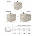thumbnail image 2 of Sparrow Small Toaster Cover 2 Slice, Kitchen Appliance Covers, Spring Birds on The Branches Retro Country Beige Toaster Oven Cover with Loop, Bread Machine Cover Polyester Dust Cover Protection, 2 of 4