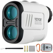 Golf Rangefinder, 650 Yards Laser Golfing Hunting Range Finder, 6X Magnification Distance Measuring, Golfing Accessory with High-Precision Flag Lock, Slope Switch, Continuous Scan, and Batteries
