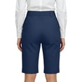 thumbnail image 4 of Bermuda Shorts for Women Elastic Waist High-Waisted Knee-Length Summer Casual Shorts with Pockets, 4 of 4