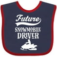 thumbnail image 3 of Inktastic Future Snowmobile Driver Snowmobiling Boys or Girls Baby Bib, 3 of 4