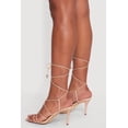 thumbnail image 3 of Women's Faux Leather Strappy Lace Up Heels, 3 of 3