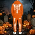 thumbnail image 5 of CONFREE Halloween Mens Sweatsuit 2 Peice Sets Hallowmas Men's Jogging Tracksuit Set Skeleton Graphic Pullover Hoodies Pants Athletic Sweat Suit for Men, 5 of 8