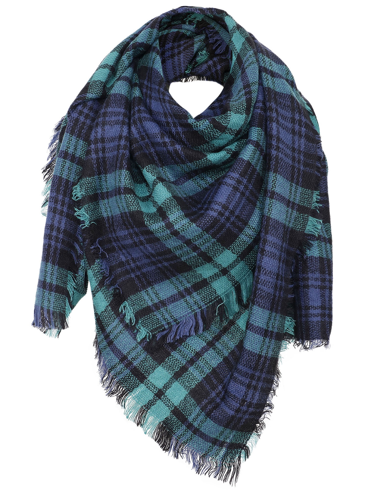 Pattern Choice Listing Fringed Tartan 27/" Bandana Head scarf