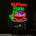 thumbnail image 3 of Glowneon Hot & Yummy Pozole Neon Sign, Pozole Led Sign, Mexican Light, 3 of 5