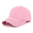 thumbnail image 1 of Baseball Cap Vintage Cotton Washable Adjustable Classic Hat - Pink, 1 of 6