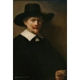 thumbnail image 1 of Burgher with Gloves and Silver Tassels by Rembrandt Mini Poster 12.5" x 18.5" Laminated, 1 of 2