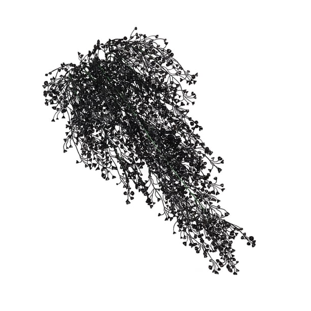 Billuyoard 2 piezas de plantas colgantes de imitación para decoración fácil de mantener y duraderas plantas artificiales negro 2 Type3 NO3