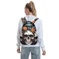 thumbnail image 5 of Yiaed Flower Horn Skull Print Lightweight Backpack Travel Backpacks Hiking Daypack for Women Men, 5 of 5