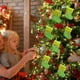 thumbnail image 2 of Calcetines Navideños De Punto Verde Con Letras Diy Para El Hogar Colgantes Con Letras Calcetines Navideños Verdes Colgantes Cómodos Y Suaves Calcetines Navideños Bolsa Para Aperitivos Bolsa Para Car, 2 of 8
