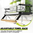thumbnail image 4 of TINANA Shower Caddy Shelf Organizer Rack: Self Adhesive Bathroom Shelves, Rustproof No-Drilling Stainless Steel Shower Storage for Inside Shower-Black, 4 of 6